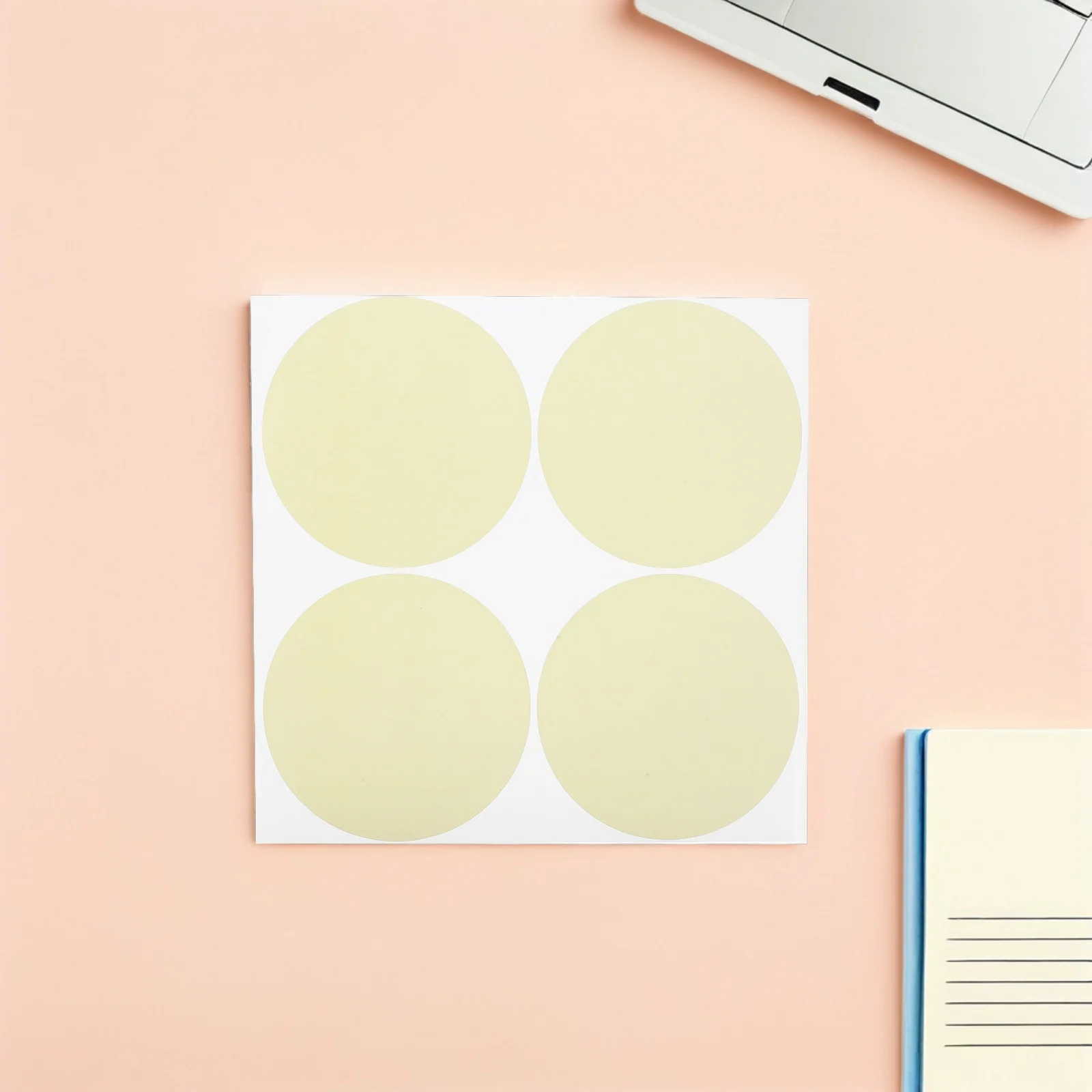 

200pcs Removable Stickers Strong Adhesion No Residue Easy Mobility Large Size Office Home Reminder Labels Round for Canning
