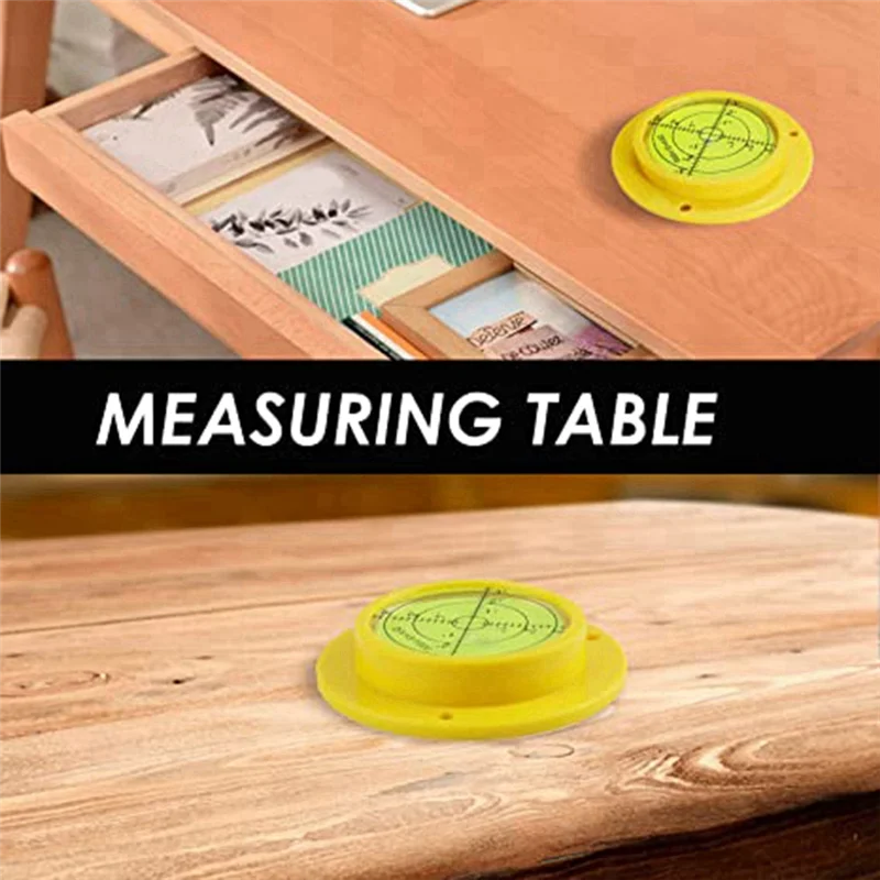 N84R Round Bubble Level, 90X17mm High Precision Circular Spirit Level with 3 Mounting Holes, Measuring Instrument Tool