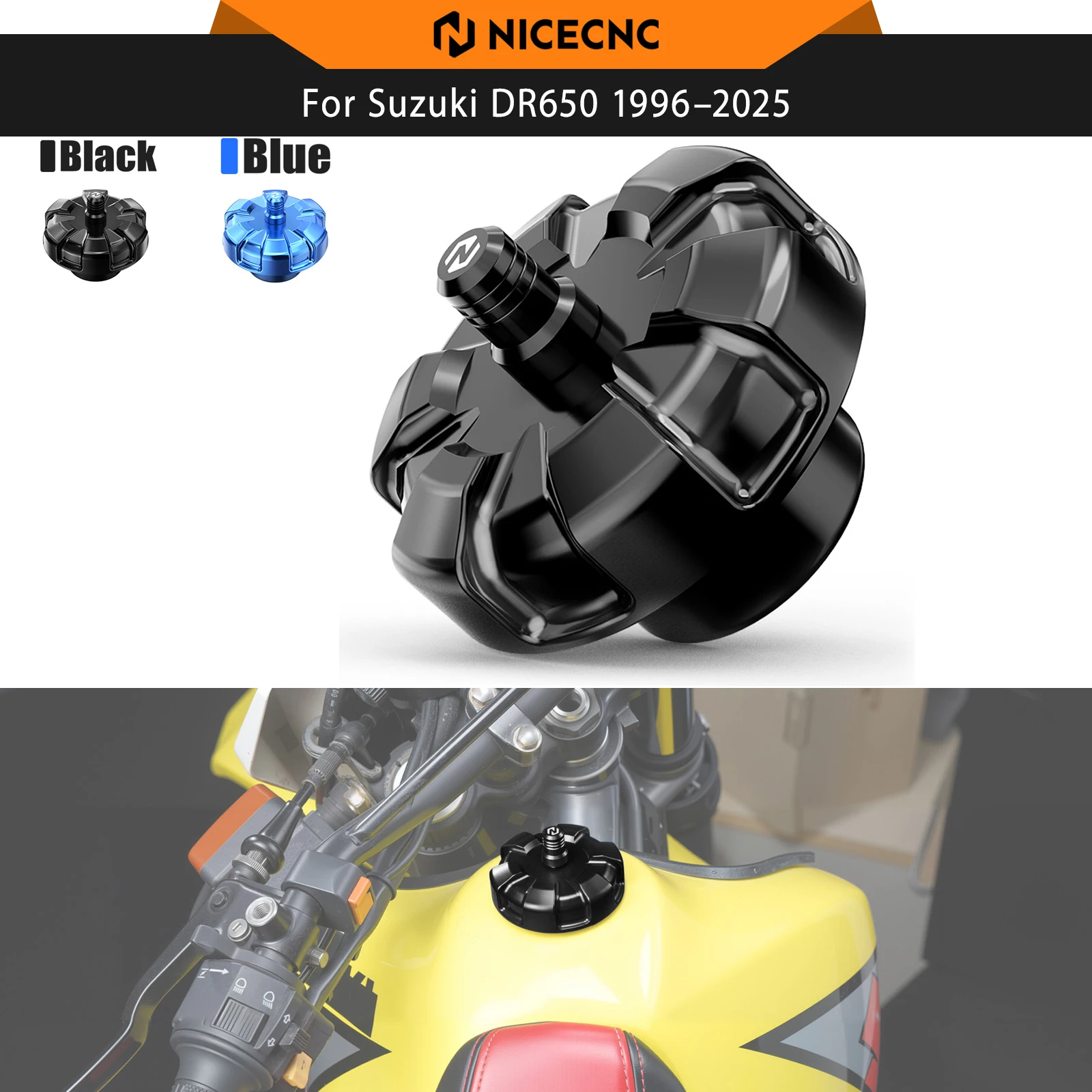 

Для Suzuki DR650 S DR650 SE 1996-2019, крышка топливного бака NICECNC/газовая крышка для Suzuki DR650 S/SE 2019 2018 2017 2016 2015 2014 2013