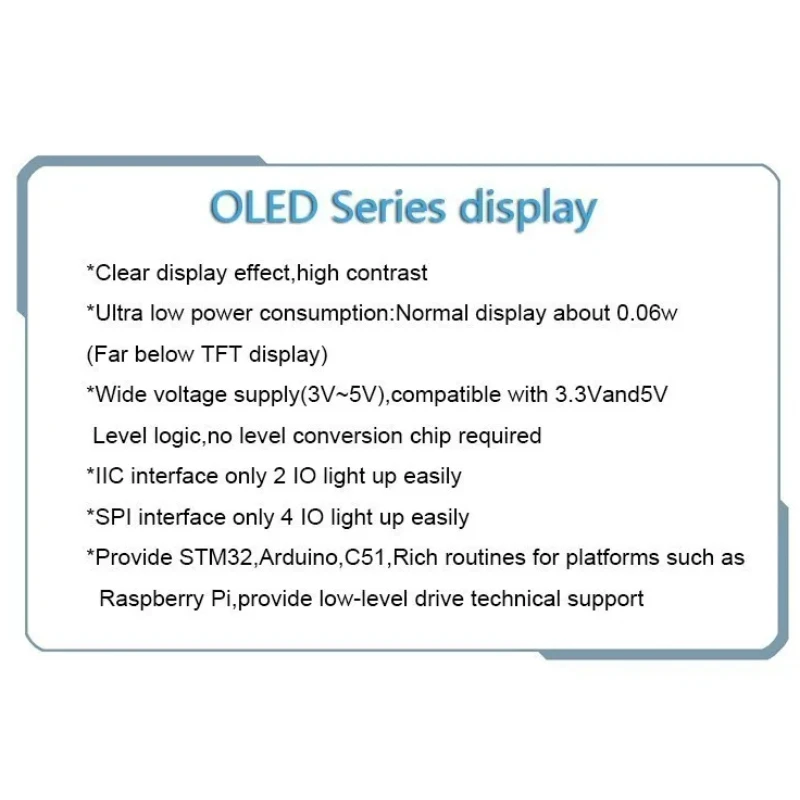 White Word OLED Series 0.91 Inch/0.96 Inch/1.3 Inch OLED Display Module IIC I2C SPI 128X64 I2C SSD1306 12864 LCD 