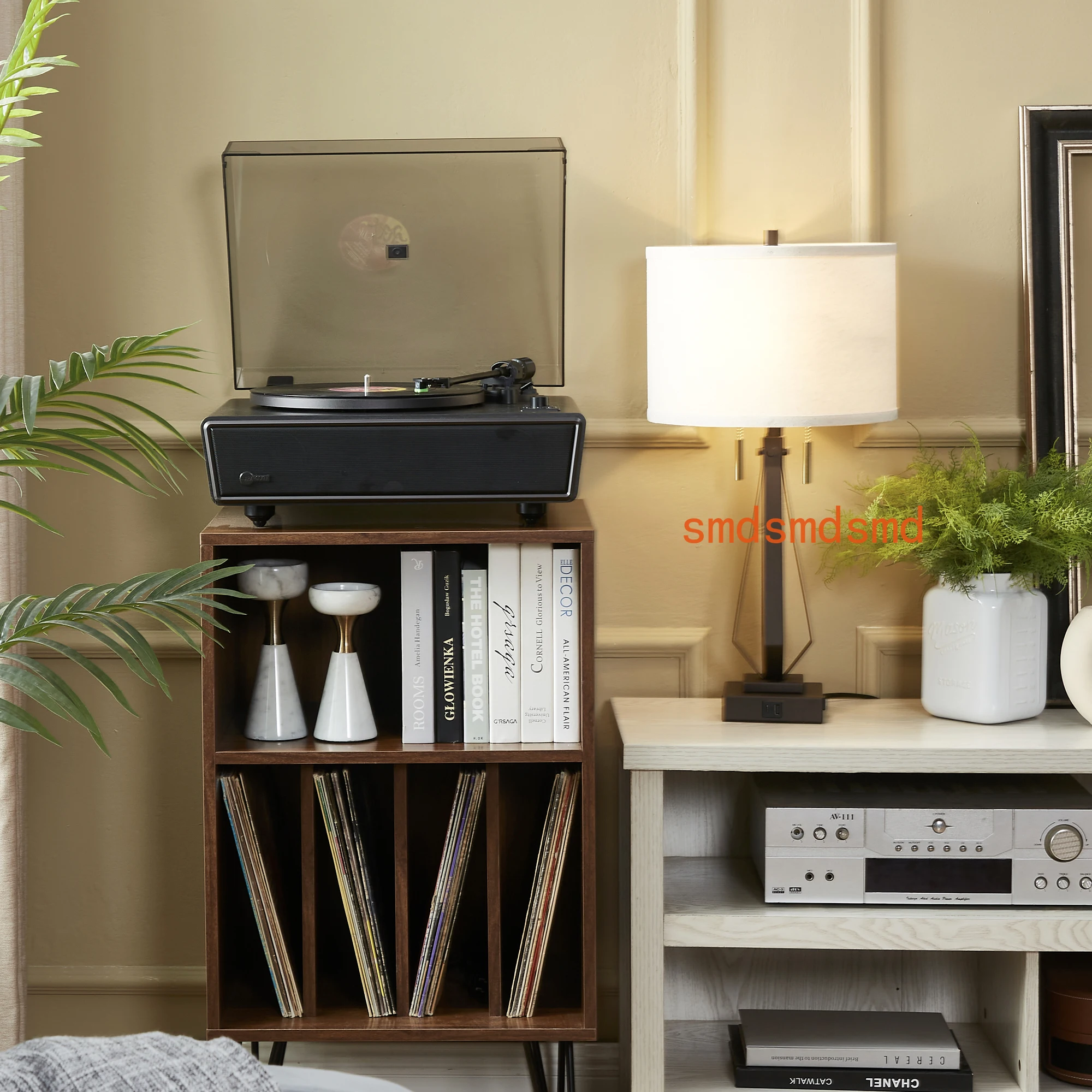 Retro wood grain bluetooth phonograph audio gift