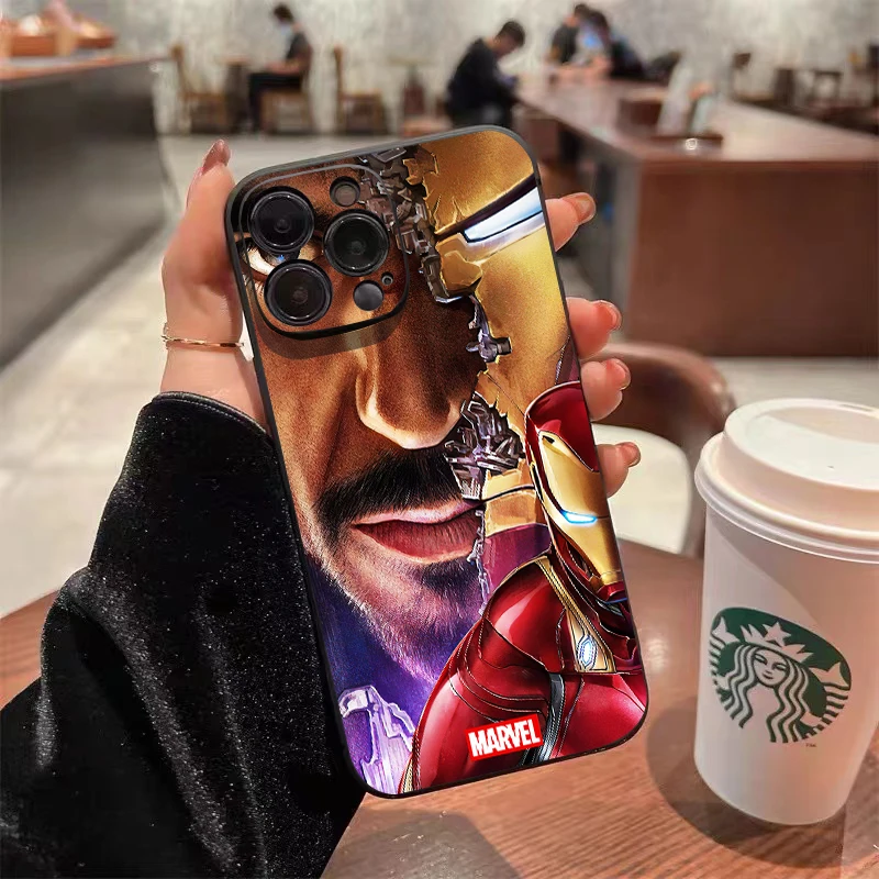 Чехол для телефона с принтом Железного человека, Мстители для iPhone 15 14 13 12 11 Pro Max 6 6S 7 8 Plus 13 12 Mini X XR XS Max