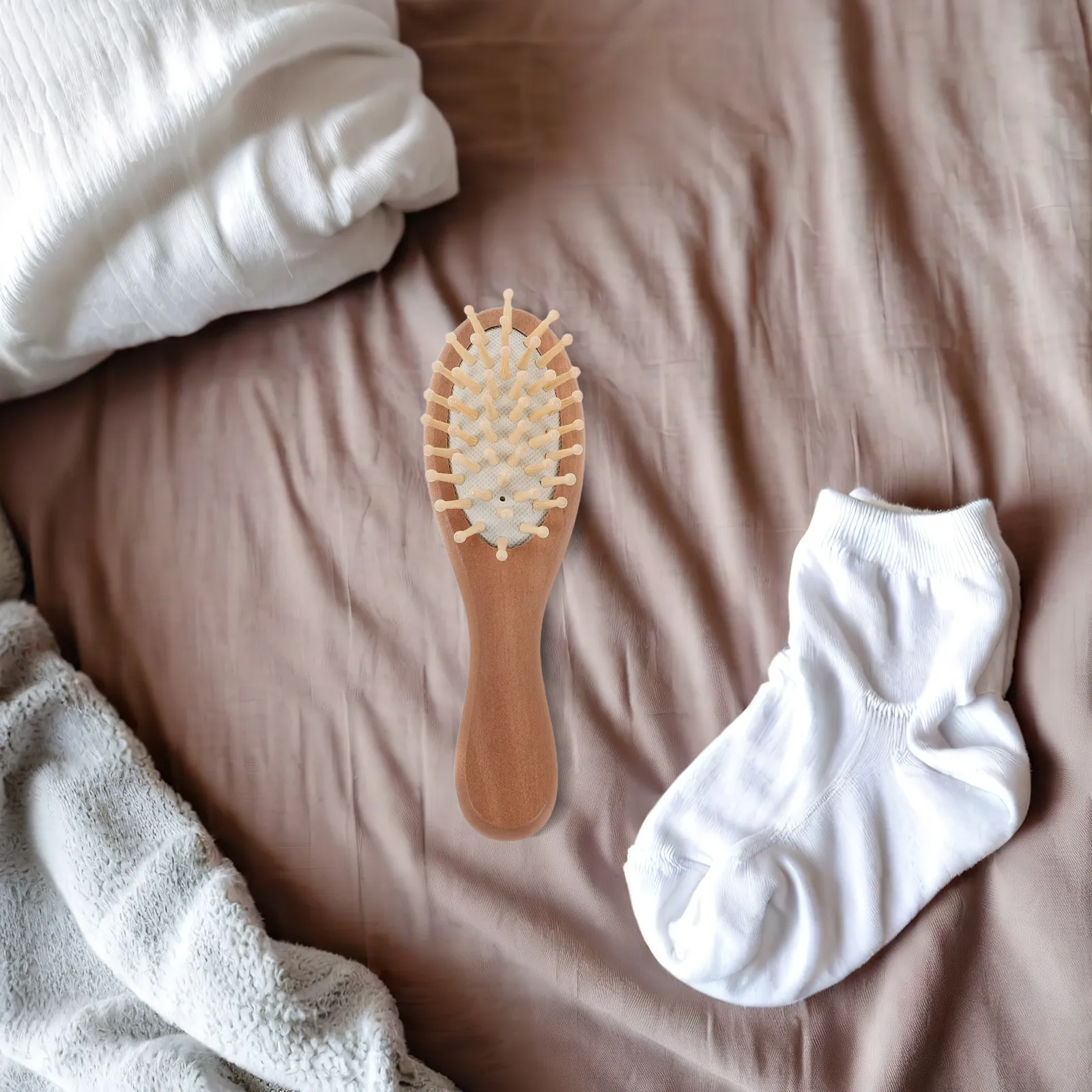 

1Set Baby Hairbrush Comb Soft Wool Bristles Newborn Toddlers Boys Girls Hair Care Kit Scalp Massage Brush Stylish Kids Hair