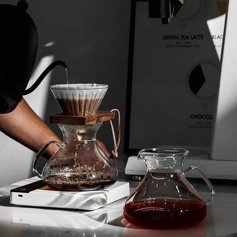 IN STOCK MUVNA Handmade Coffee Tornado Glass Sharing Pot 450ML HeatResistant Sharing Kettle Drip Cup Hand Brewed Espresso Filter 썸네일 5