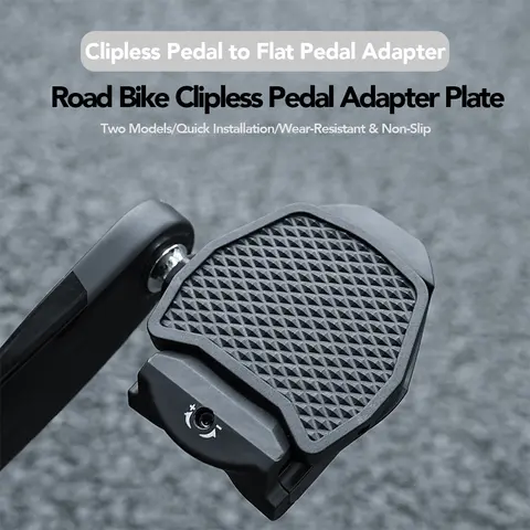 Bike Pedal Converter Fit Shimano SPD Adapter Converter Road Bicycle Self-Lock Clipless Pedals Adapter for KEO Flat Pedal Cover