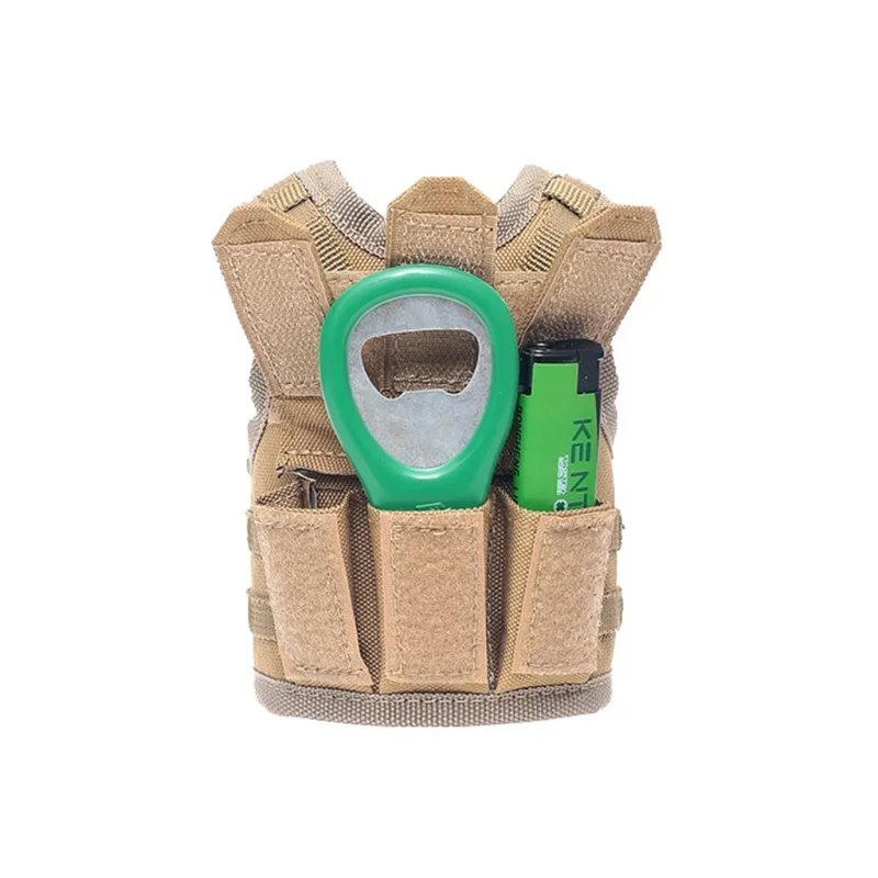 Miniature Beer Bottle Cover Pouch Hunting Mini Molle Vest DIY Drinks Can Water Wine Bottles KTV Bar Decoration Vests