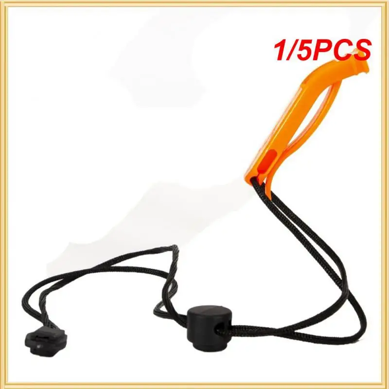 

1/5PCS Orange Red Survival Whistle Portable Ocean Lifesaving Whistle Scandal Unobstructed Safe