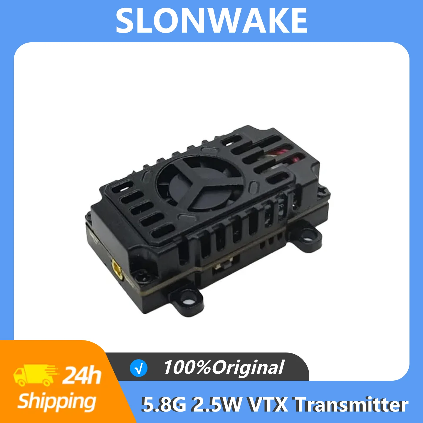 SLONWAKE VTX 5.8G 2.5W 48CH FPV Video Transmitter For Long Range FPV Racing Drone Frame RC Part