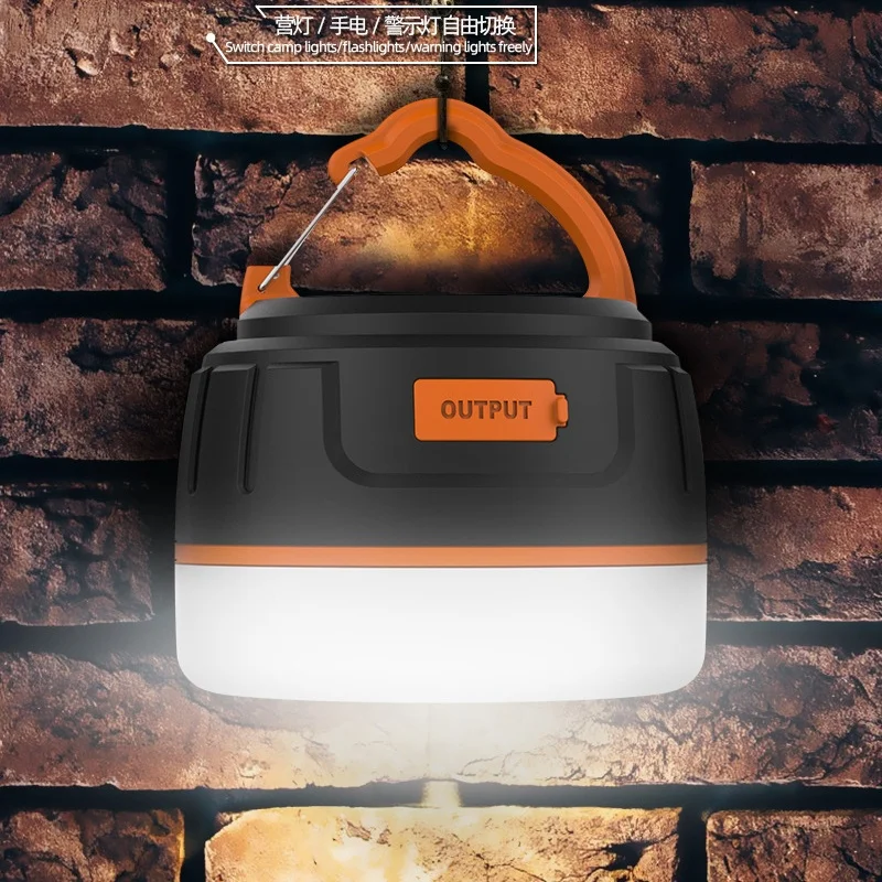 5200mAh Usb Rechargeable Camping Light Portable Emergency Lantern Flashlight LED Light Outdoor Hanging Tent Light Fishing Hiking