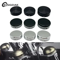 Motorcycle Upper Fork Stem Covers Nut Caps Fit For Harley Sportster XL 883 1200 1988-2013 Dyna FXD 2006-2017 Softail FLSTC