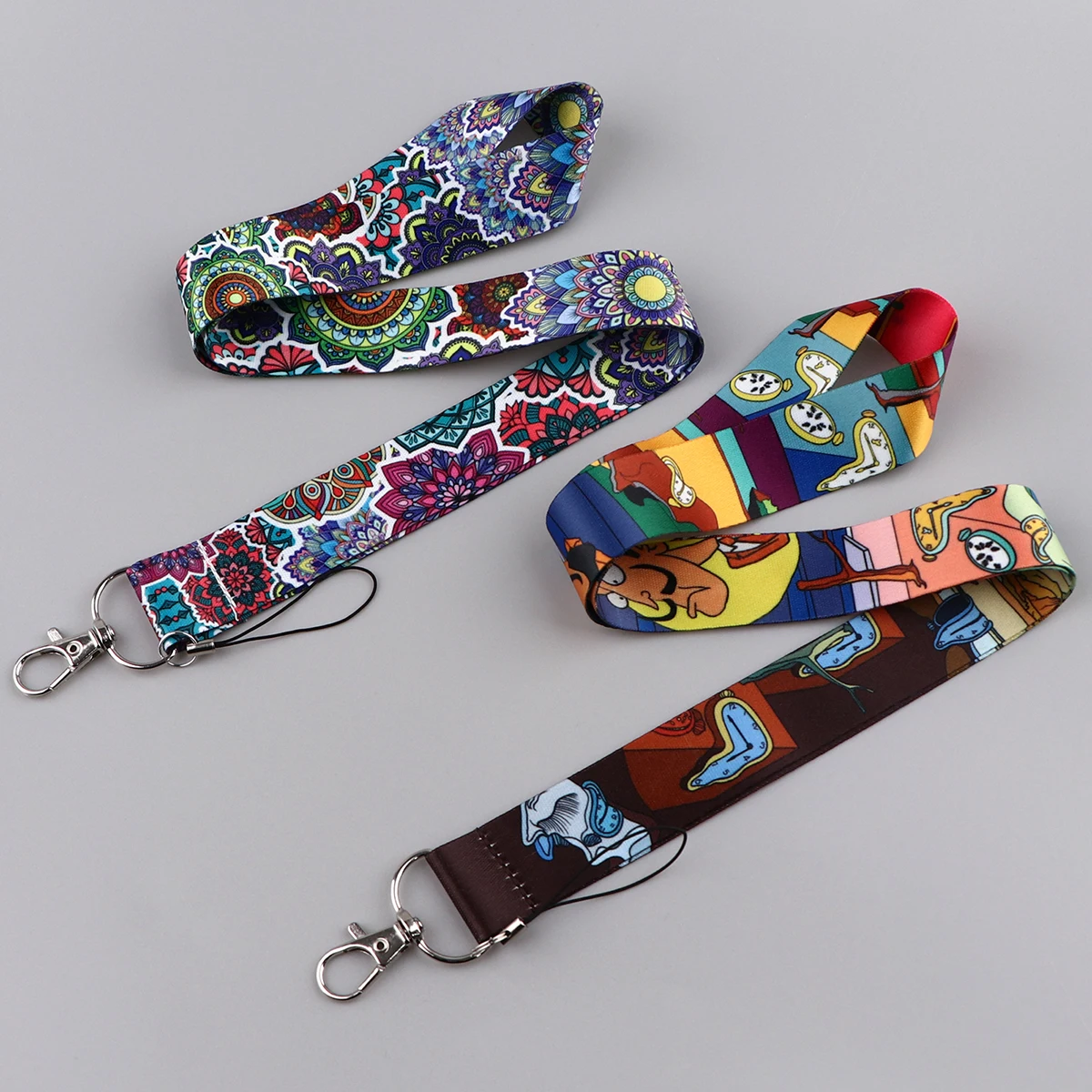 

Art Painting Lanyards Keychain Yoga Vintage Neck Strap Phone Straps ID Card Holder Lanyard for Keys DIY Hanging Rope