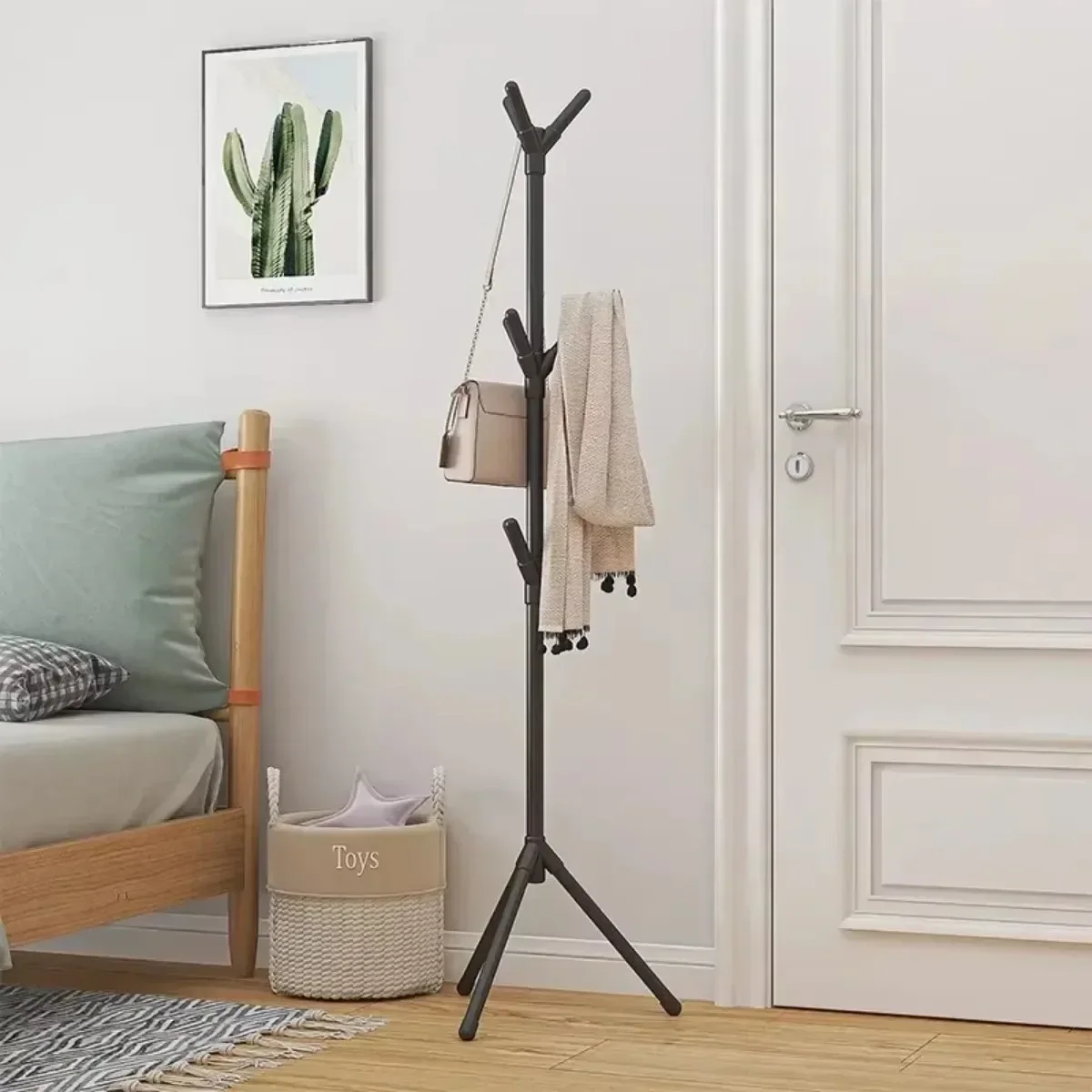 

Clothes Rack Easy Cloth Hanger Homes Move Clothes Racks Versatile Drying Cloth Coat Racks Coat Stand Floor Indoor Dorms Bedroom