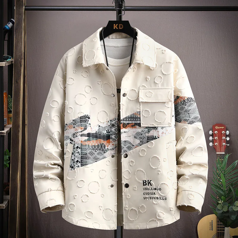 

Мужская приталенная куртка с воротником, молодежная повседневная, высокого качества, весенне-осенняя, рабочая одежда, верхняя одежда в корейском стиле, маленький размер, французский стиль S...