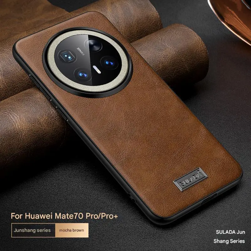 

leather Case For Huawei MATE 70 Pro PLUS leather Cover Phone Case For Huawei Mate 70 Pro Shockproof cowhide leather