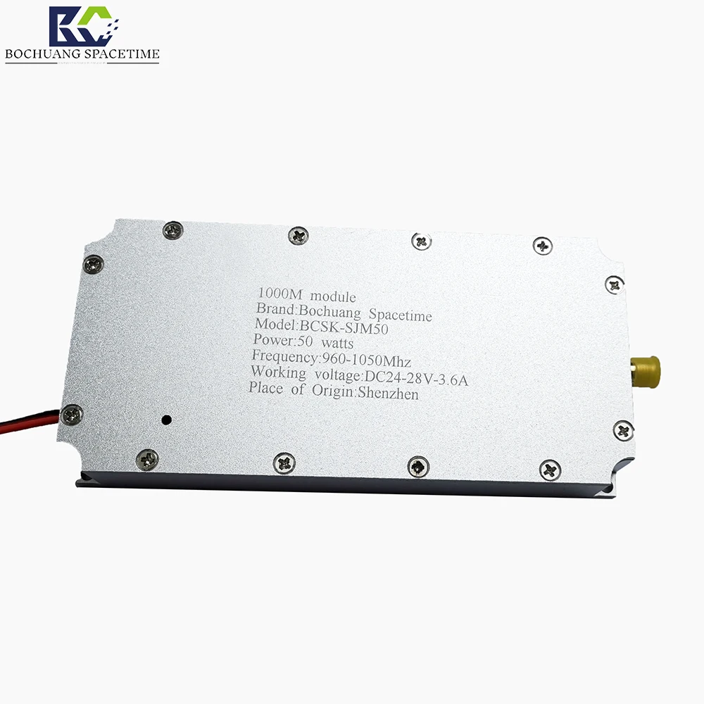 960Mhz-1050Mhz broadband signal amplifier, 10W-100W high-power mobile RF anti drone module