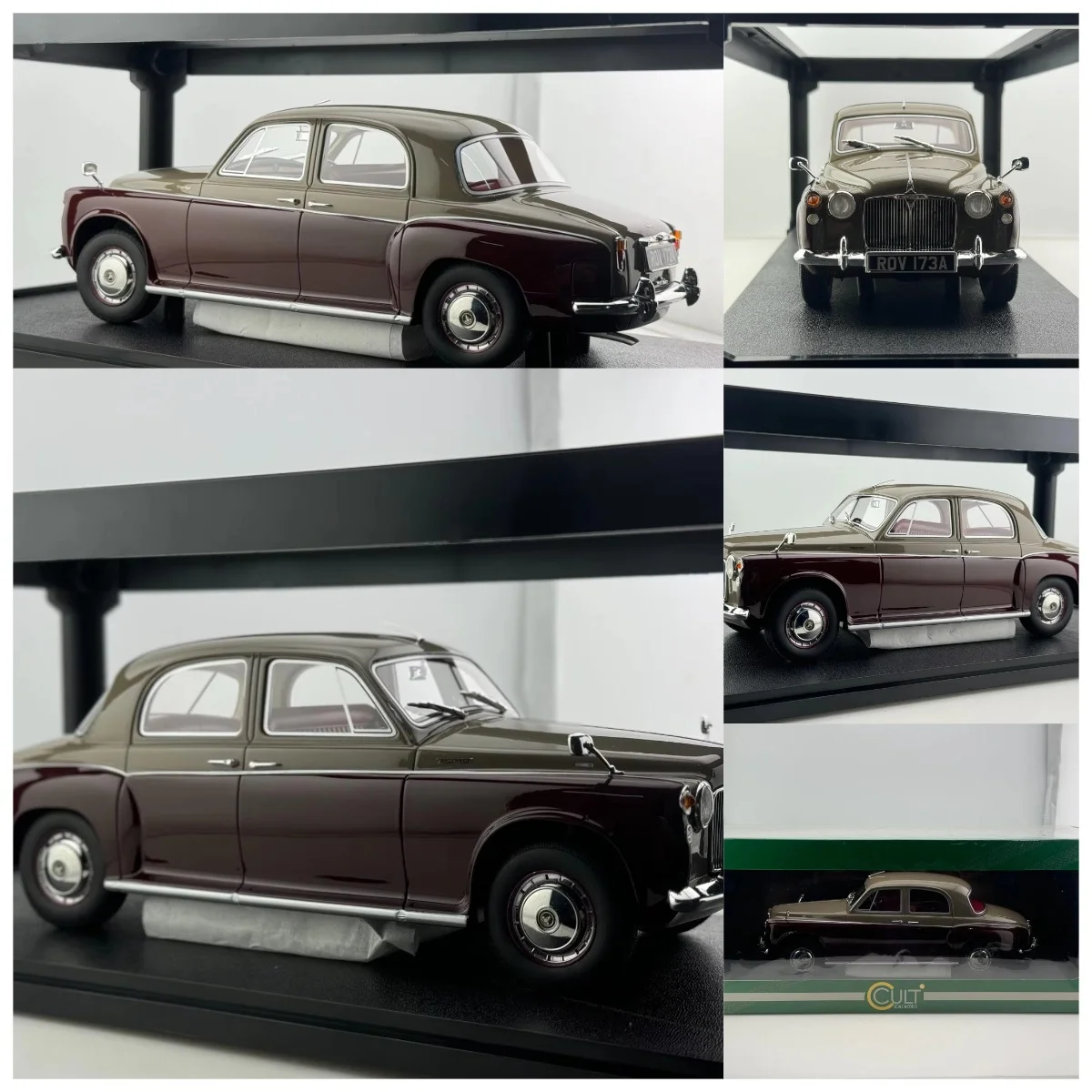 

Коллекционная модель автомобиля Rover 110 P4 Chestnut в масштабе 1/18 с эффектом взрыва и дефектами покрытия, литая под давлением