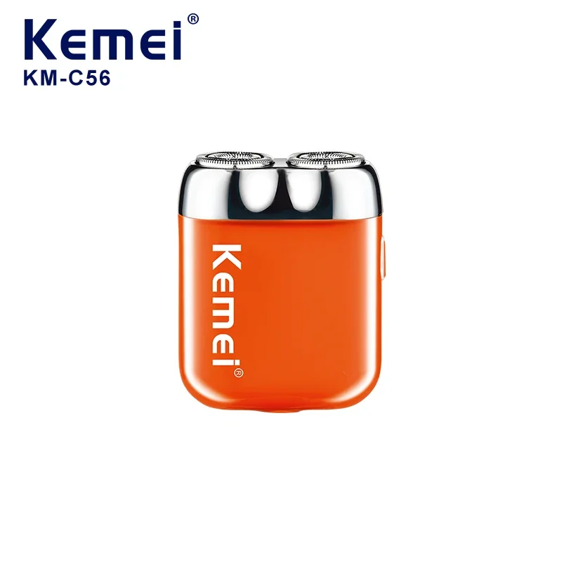 

Kemei KM-C56 Portable Mini Electric Razor USB Quick-charge Professional Electric Rotary Shavers With Two Ends