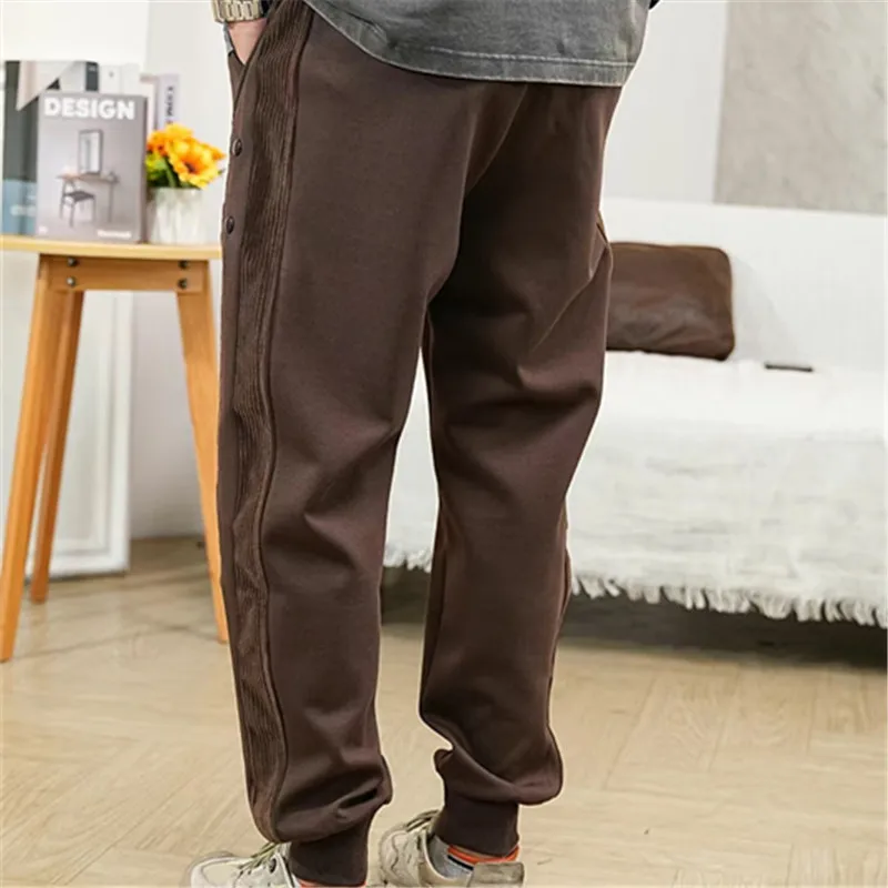 

Golf Pants Men's Winter Villus Thicken Keep Warm Golf Clothing Splice Cargo Pants Elasticity Casual Trousers Man Golf Wear 골프웨어