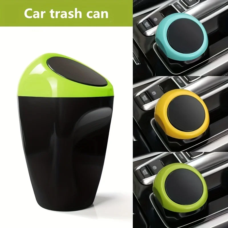Car Rubbish Bin Auto Trash Can Garbage Dust Case Holder Smoking Ashtray Plug-in Creative Trash Bin Storage Box