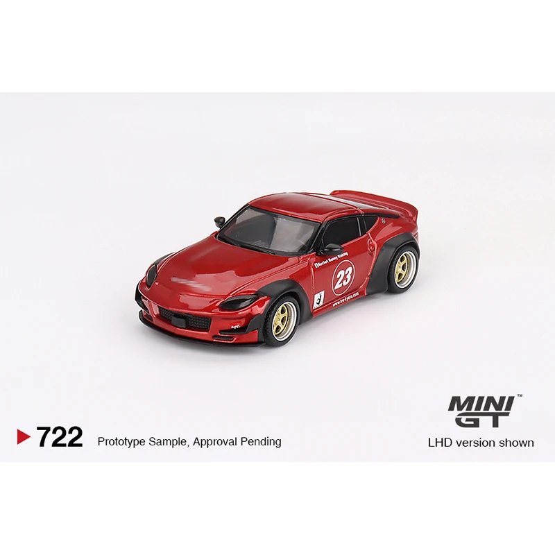 MINIGT 722 In Stock 1:64 Pandem Z Passion Red Diecast Diorama Car Model Collection Miniature Carros Toys