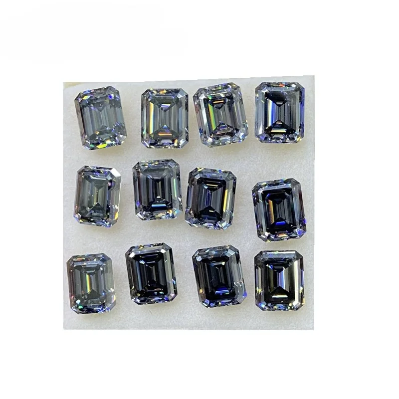 

1~10CT GRA Certified Gray Color Moissanite Stone VVS1 GRA Loose 100% Pass Diamond Test Wholesale