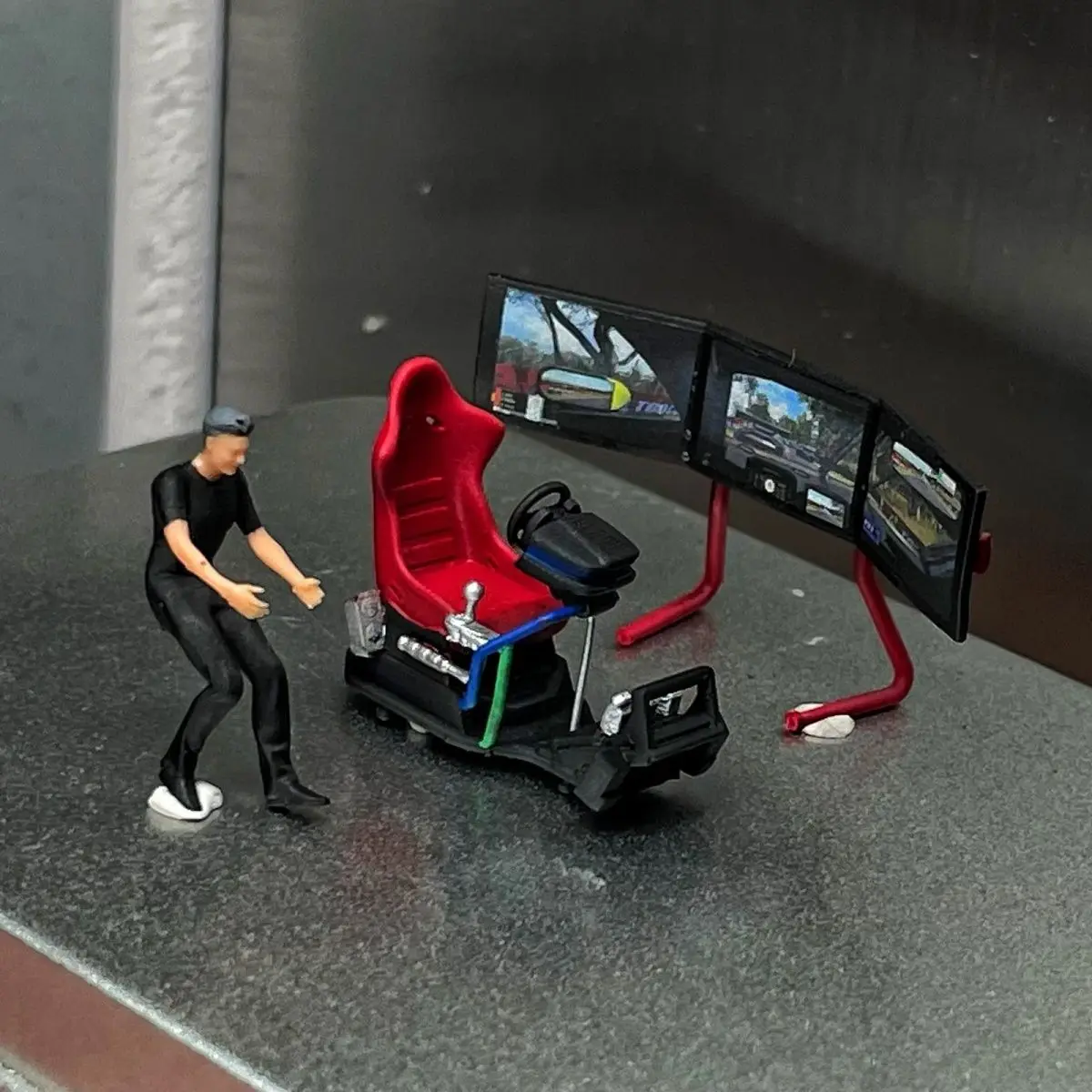 

Гоночный симулятор 1/64: необходимое модель автомобиля для одного игрока, гараж, миниатюрный реквизит для сцены, часть диорамы