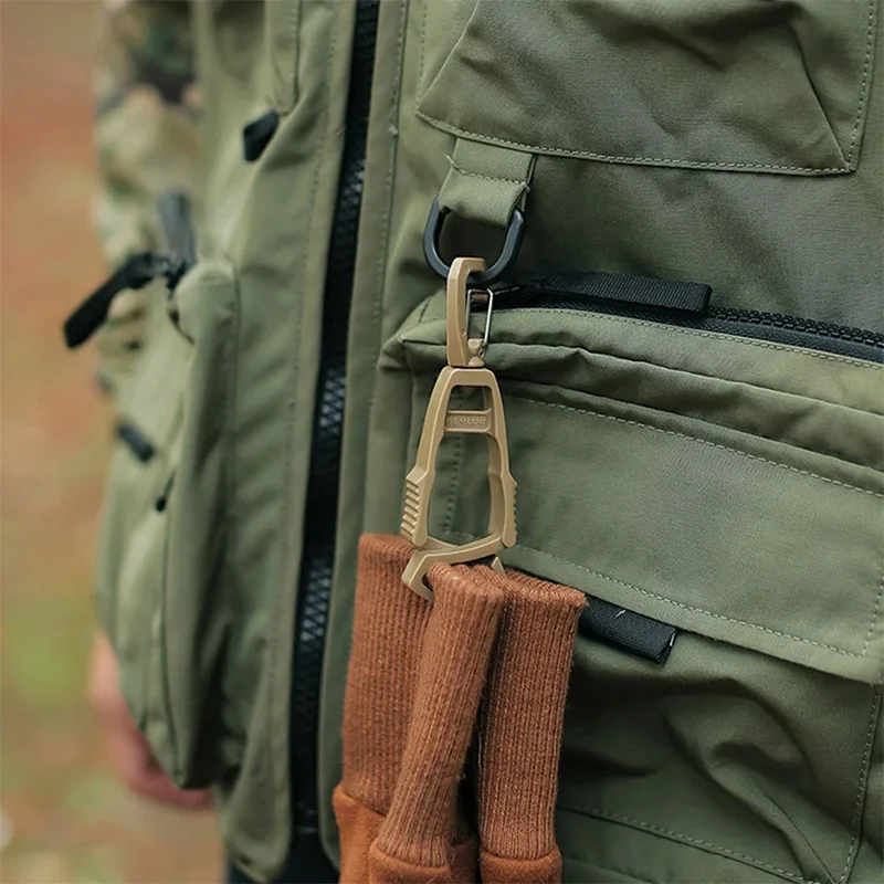 5 قطع من القفازات الخارجية مع مادة البولي فورمالديهايد للحماية من السقوط متعددة الأغراض، وقفازات العمل، ومشابك الأمان، وأدوات التخييم