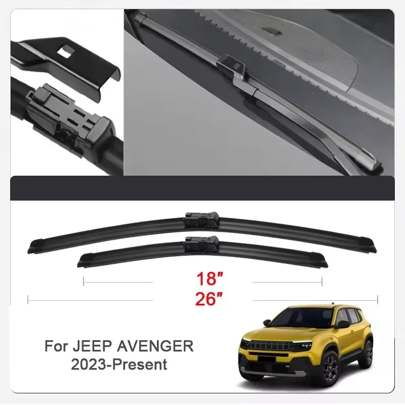 

2PCS Car Wiper Blades for JEEP AVENGER, JEEP AVENGER Front Windscreen Windshield Double Rubber Car Accessories ﻿