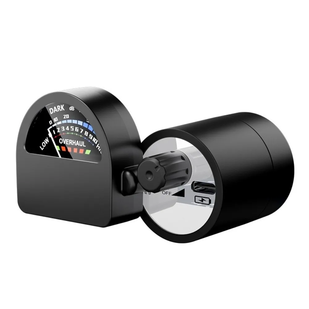 Analog Dial Gauge Pipe Leak Detector High Sensitivity Rechargeable Battery Water Leak Tester Gain Adjustable USB Charging