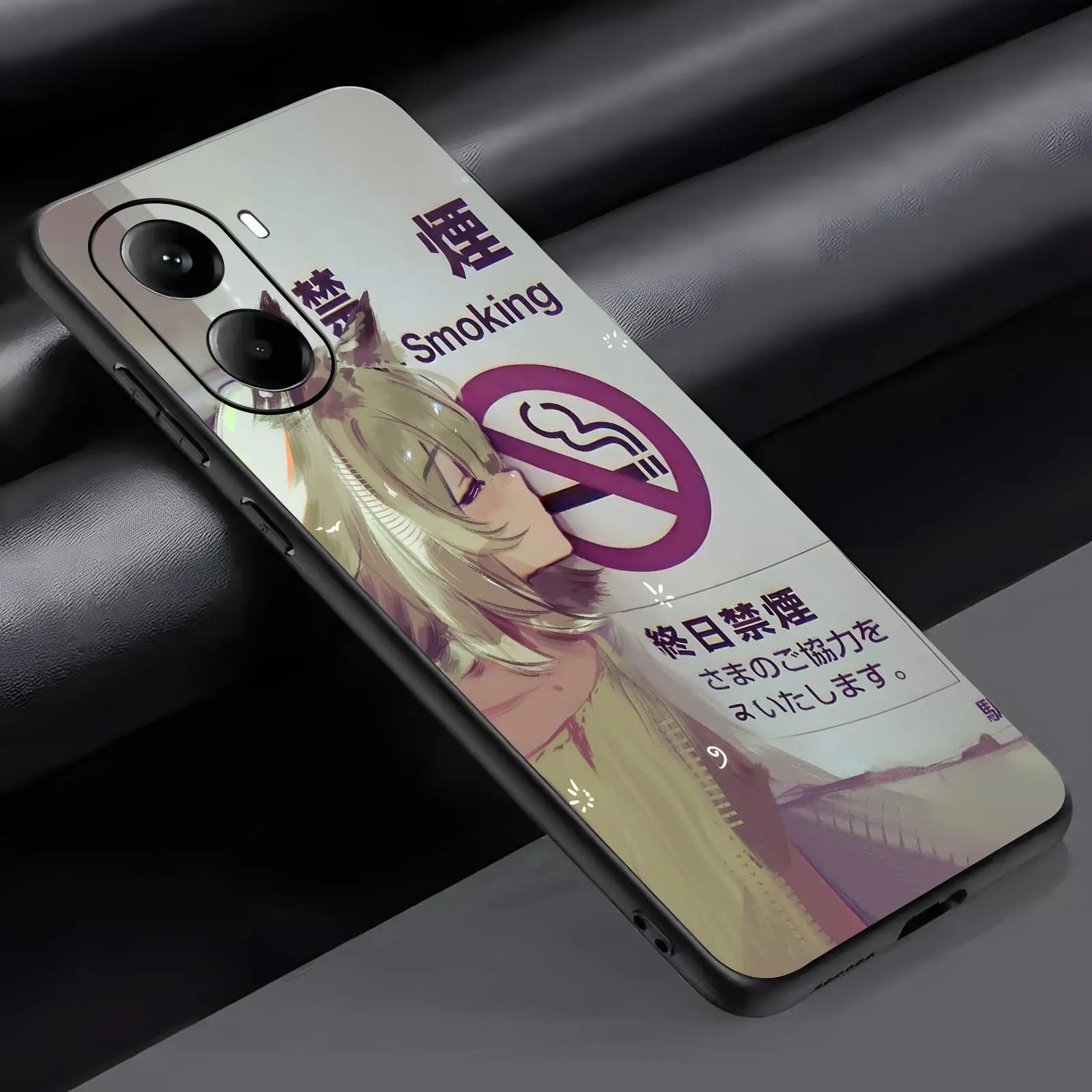 Phone Case For Xiaomi POCO M7 M6 M5 X8 X7 X6 F8 F7 F6 Pro 5G Soft black Shockproof Cover Chainsmoker Cat view 3