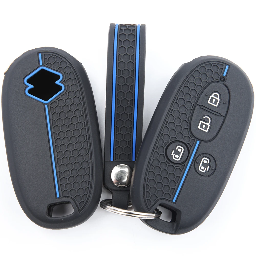 For Suzuki Wagon R Every Hustler Palette Solio Alto Lapin Spacia Soft Silicone Smart Key Protector Clasp Key Holder Scratch