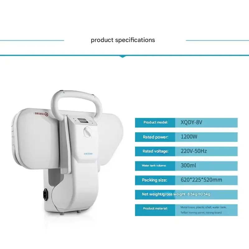 1400W Automatic Steam Ironing Machine with 65cm Board Fabric Garment Steamer for Home Laundry Clothes Pressing Device Dryer