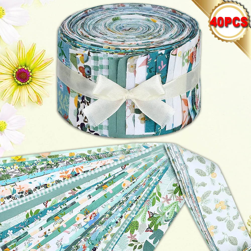 40Pcs Bawełniane tkaniny rzemieślnicze Szycie Scrapbook Artcraft Tkanina Tekstylia Patchwork Rękodzieło Pikowanie Robótki ręczne DIY