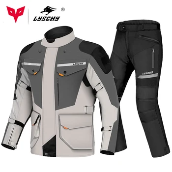 Motocross Jacket Waterproof Motorcycle Jacket Man Moto Suit Riding Jacket Wear-resistant Windproof Moto Clothing Pants