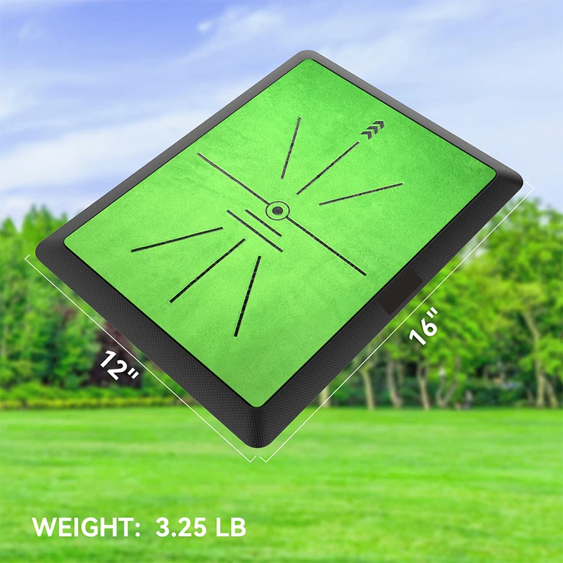 Golf Bater Mat para a prática de golfe, Training Mat para Swing Path Feedback Detecção Batting, extra substituível, 16 \