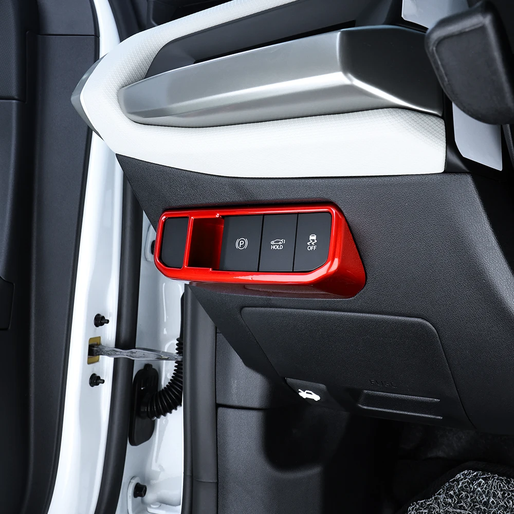 إطار فرامل إلكتروني للسيارات منطقة زر ملحقات الديكور مادة ABS لمحرك اليد اليسرى KIA EV4 2025-2026 #1