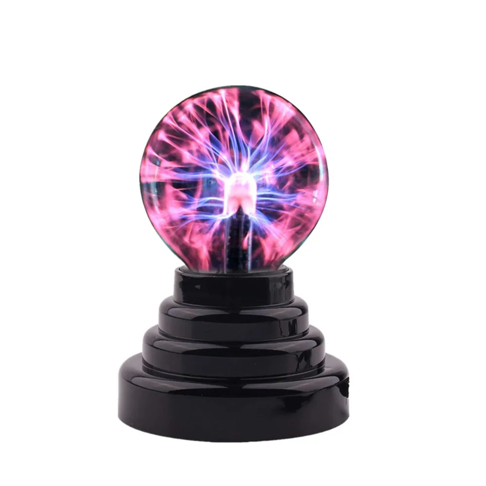 Cute Plasma Ball Electrostatic Sphere Light Magic Crystal Lamp Ball Desktop Lightning Christmas Party Touch Sensitive Lights