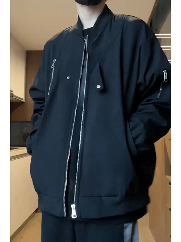 

Мужская демисезонная куртка-бомбер Ma Pilot Jaet ort Bla в американском уличном стиле, модная, свободного кроя, из полиэстера, в стиле бейсбольной формы, Нью-Йорк.