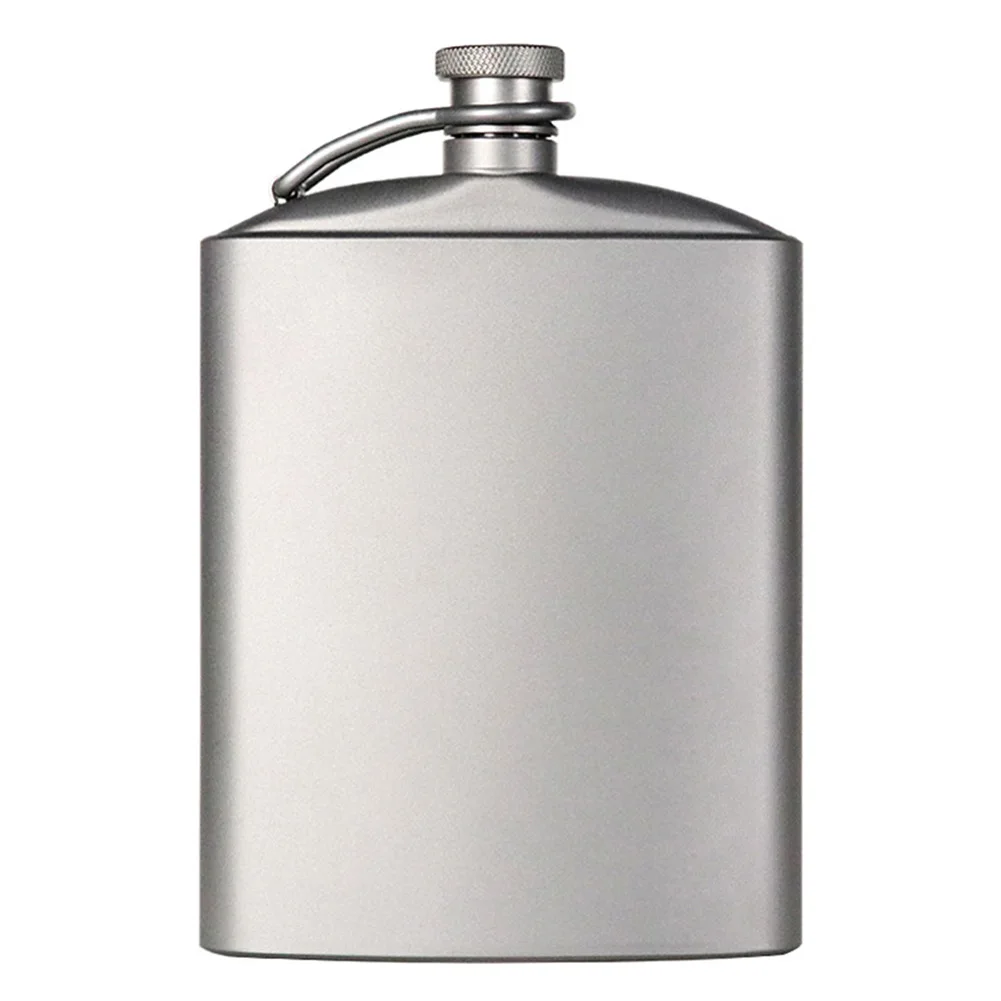 

Acid And Alkali Resistant Corrosion-resistant Flagon Liquor Never Rusts Titanium Wine Flask With Screw Cap Clip