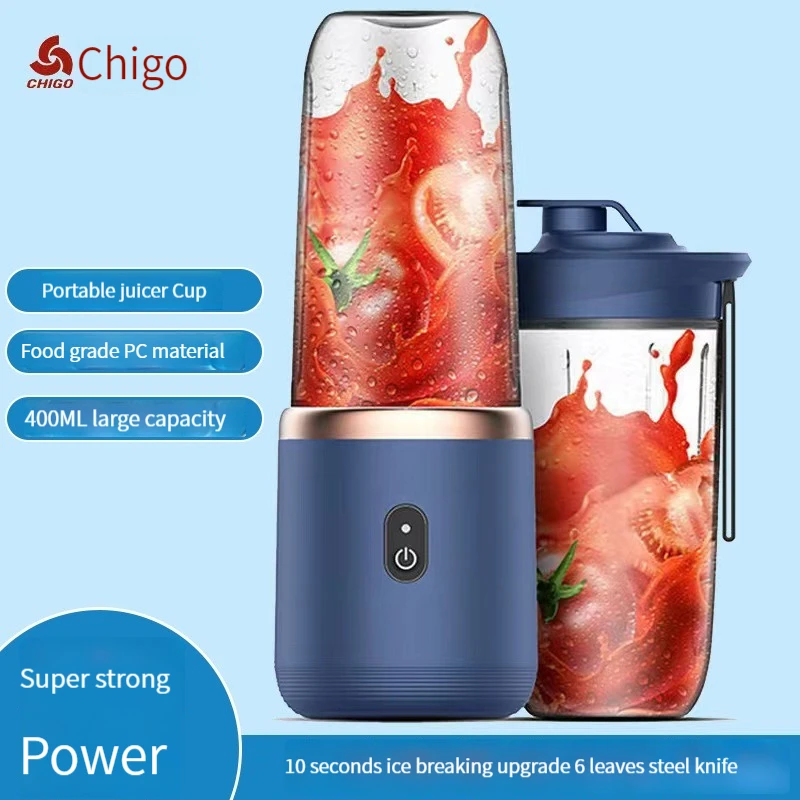 Zhigao Fruit Juice Cup Portable Small Rechargeable Juice Cup Wireless Multifunctional Electric Juice Machine Mixer