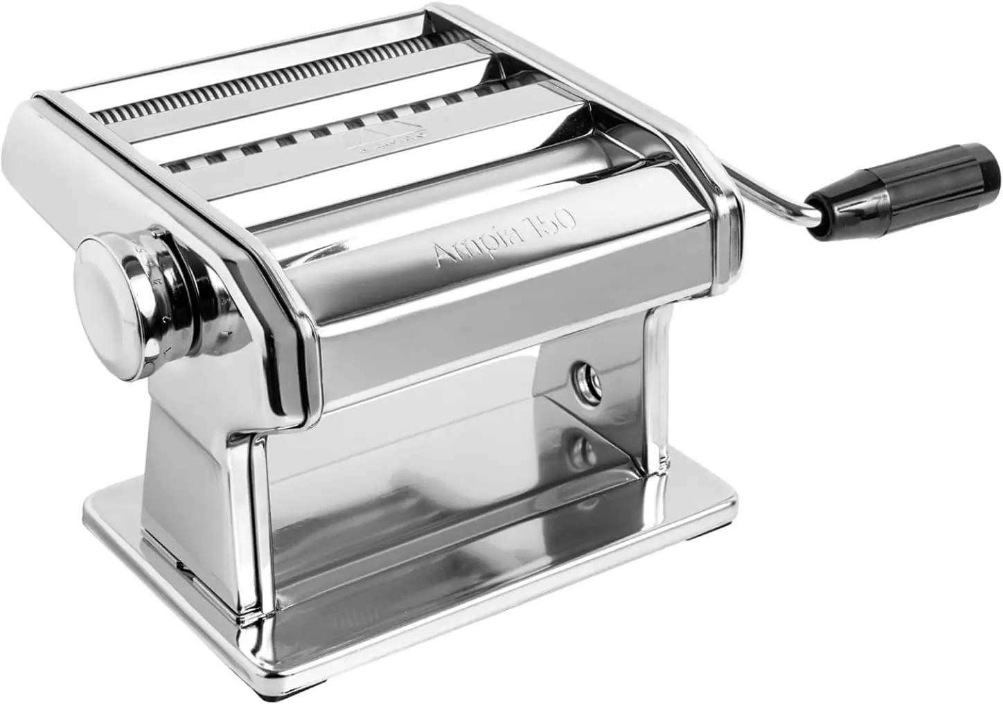 

Italian Manual Pasta Machine, 150mm Width, Makes Lasagne, Fettuccine & Tagliolini with Adjustable Thickness