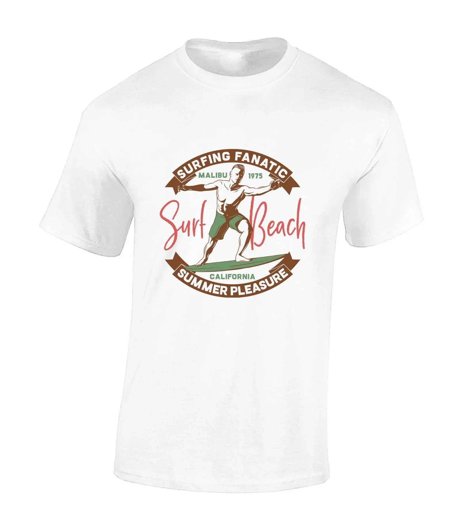 

Surfing Fanatic Fashion Trend Clothing Pattern Printing Summer Luxury Brand Cotton Men's and Women's T-Shirts Short Sleeves