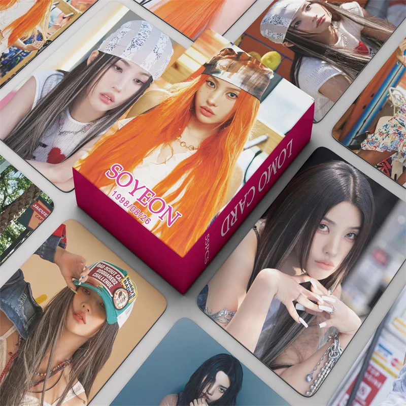 55Pcs/Set (G)I-DLE Idol Girl New Album I SWAY Photocards MiYeon Minnie SoYeon YuQi ShuHua HD Printd Personal Lomo Card Fans Gift