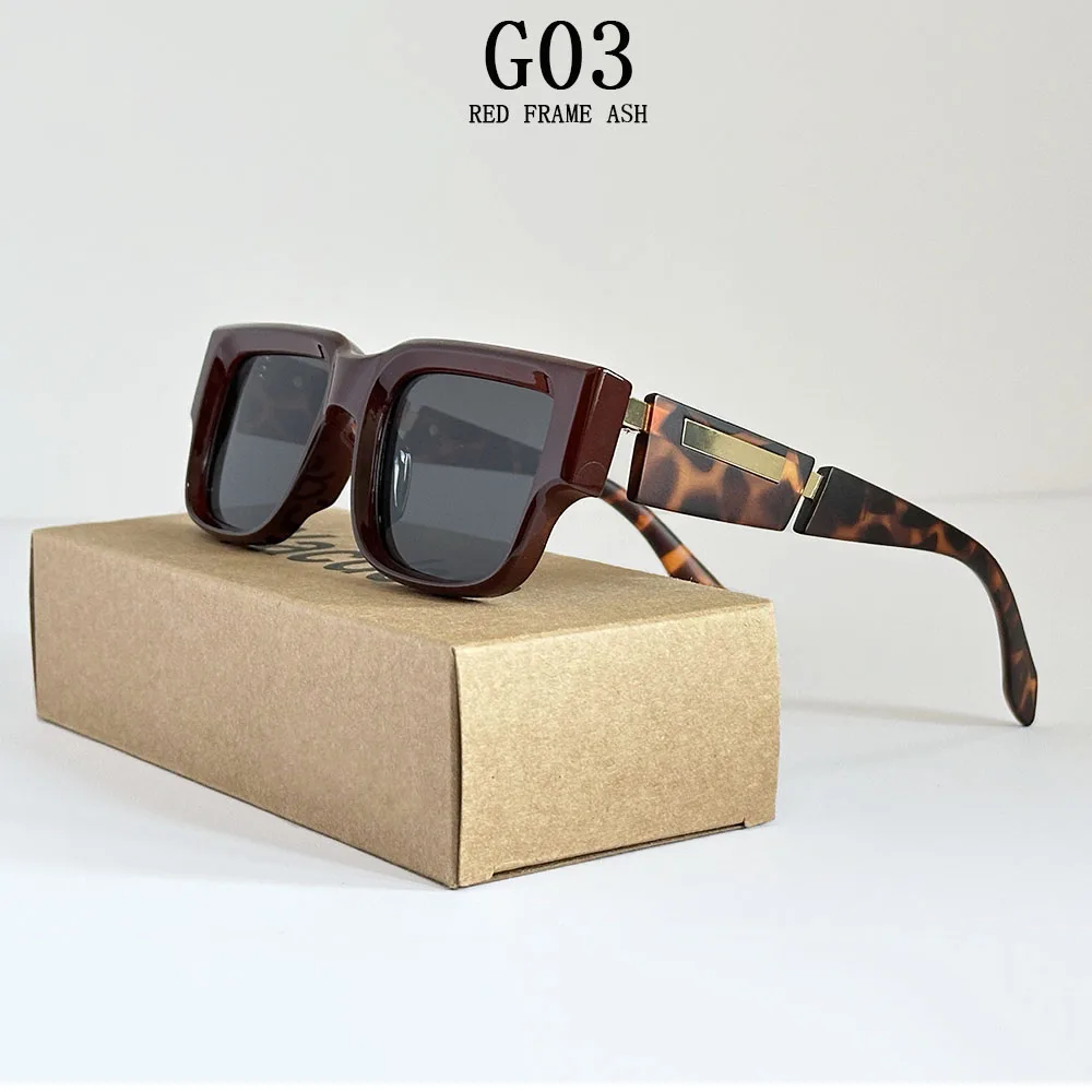 Neue Quadrat Sonnenbrille Männer Luxus Sonnenbrille Frauen Vintage-Mode Gläser Sommer Urlaub Gafas De Sol Hombre Lunette Soleil Femme – Detail 3