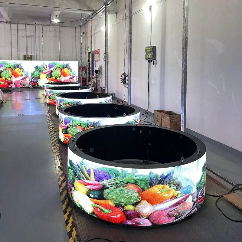 P4 Special Shape All Around square LED Display Screen