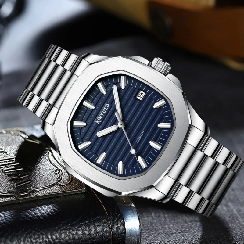 Free ShippingKINYUEDMen's Luminous Automatic Mechanical Nautilidae Fashion Men's Hot Sale Watch