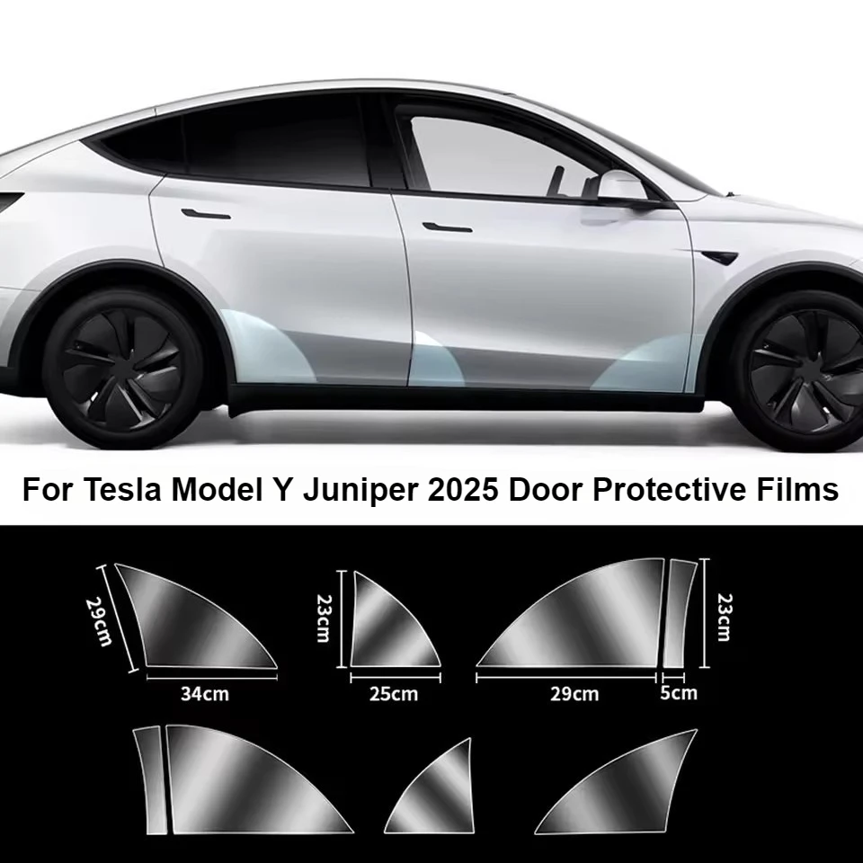 ل تسلا نموذج Y العرعر 2025 الباب الأمامي الباب الخلفي طبقة رقيقة واقية ملابس السيارات غير مرئية طبقة من البولي يوريثان الديكور صالح TSL نموذج Y #1