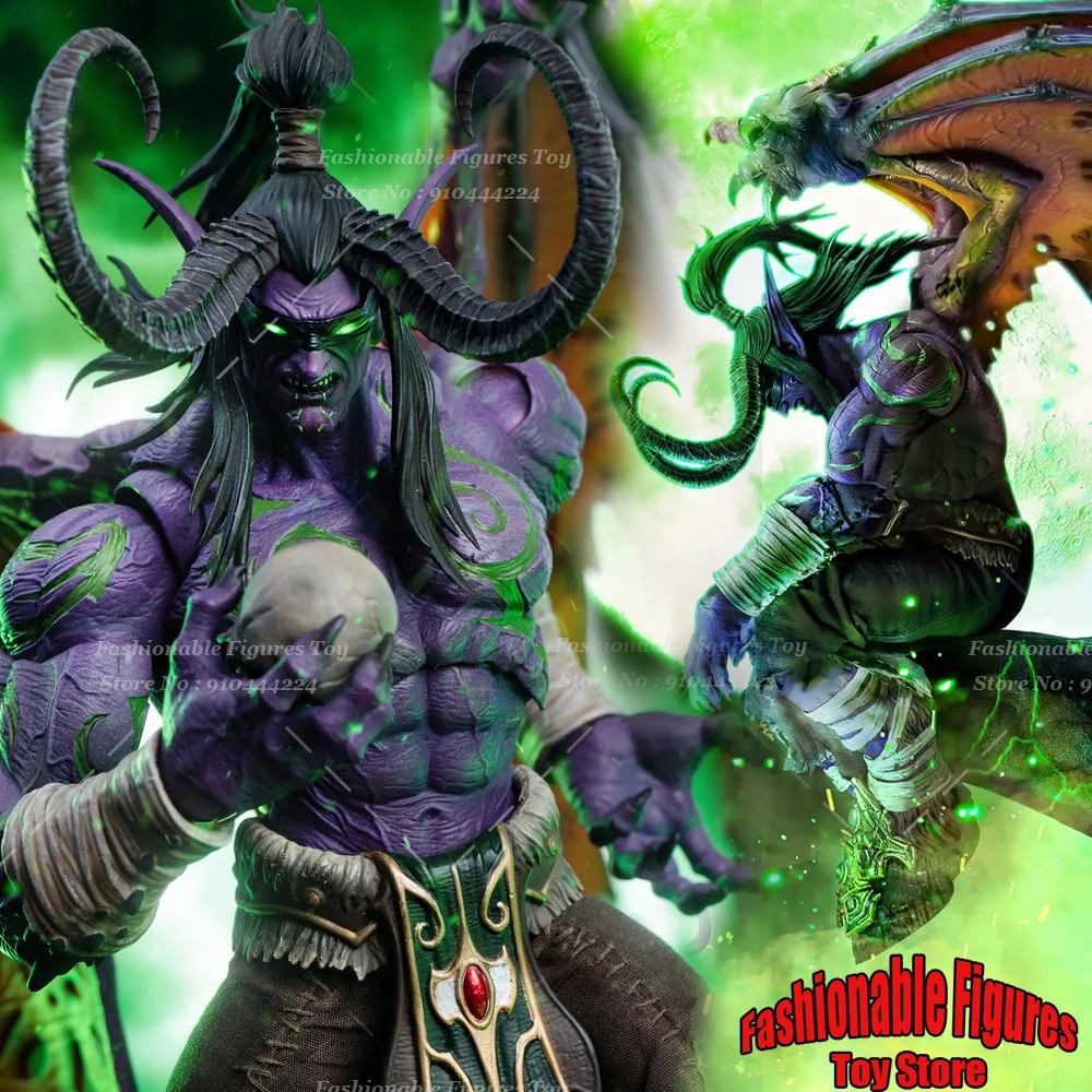 

HERO TOYS 1/10 Men Soldier Demon Hunter Illidan Cool Dark Warrior Full Set 24Cm Action Figure Model Toys Collection