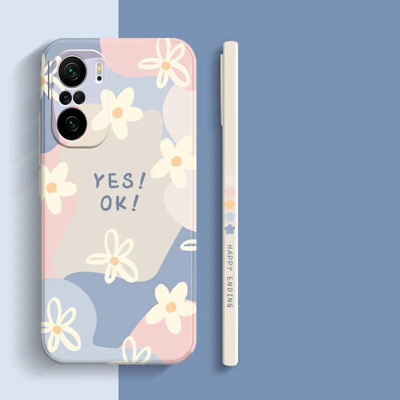 Flower Phone Case For Xiaomi Redmi Note 14 13 12 Pro Plus 5G 12S 12 11S 11 10S Redmi 12 13C Shockproof Matte Soft Silicone Cover