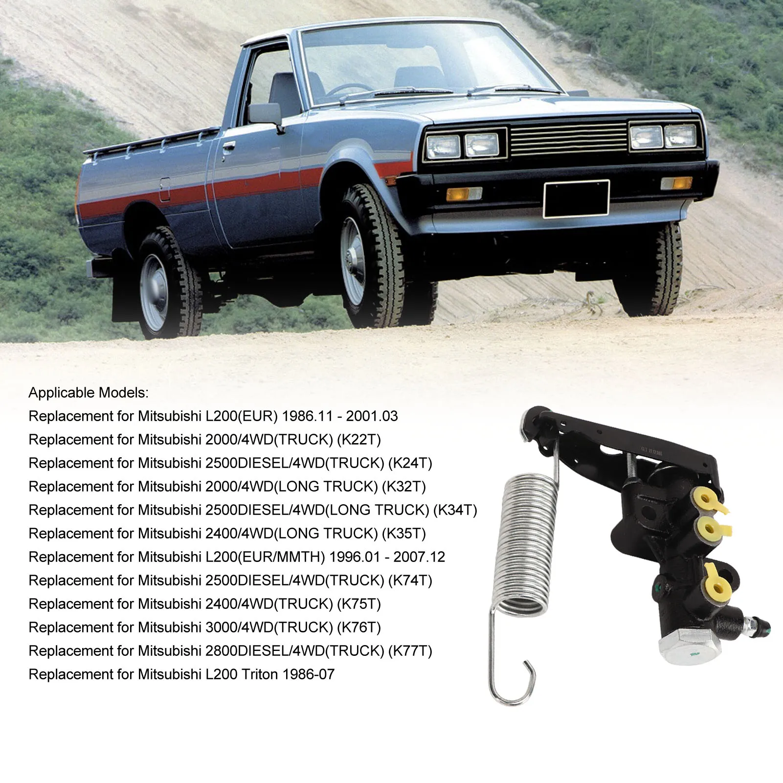 

Brake Load Sensing Compensator MB618321 High Temperature Resistant Replacement For L200 Triton 1986‑07 MB618321